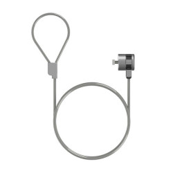 Aisens Cable de Seguridad con Cerradura de Llave para Ordenador, Monitor, Portatil