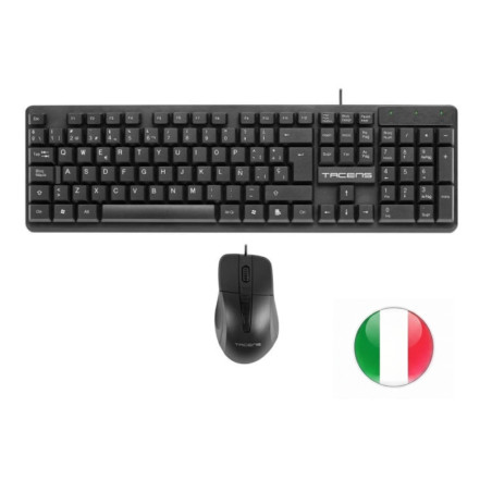 Tacens Anima ACP02 Pack USB Teclado Multimedia + Raton 1200dpi 3 Botones