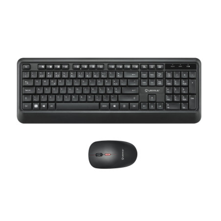 Unykach UK39 Pack de Teclado Inalambrico Compacto + Raton Inalambrico 1600dpi, 3 Botones, Uso Ambidiestro