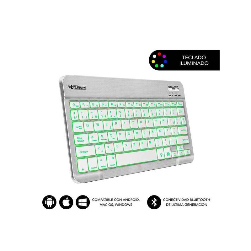 Subblim Teclado Smart Backlit Bt