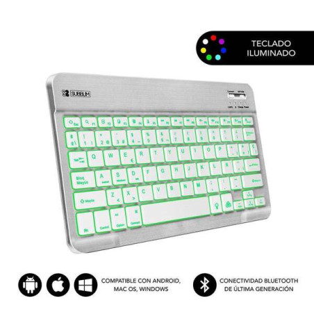 Subblim Teclado Smart Backlit Bt
