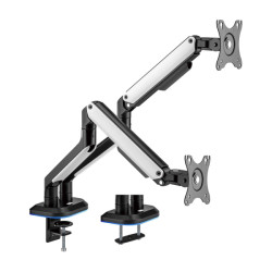 Aisens Soporte de Mesa RGB Gaming Contrapeso Giratorio e Inclinable para Monitor/TV 9Kg (3 Pivotes