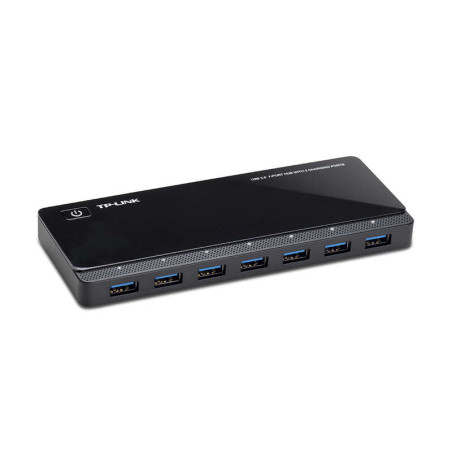 TP-Link UH720 Hub 7 Puertos USB 3.0 con 2 Puertos de Carga Negro