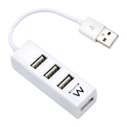 Ewent EW1122 Mini-Hub 4 Puertos USB 2.0