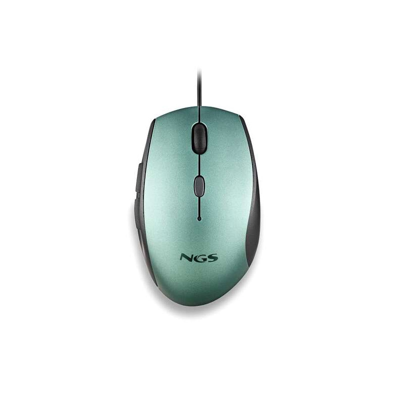 NGS Moth Ice Raton USB 1600dpi + Adaptador USB-A a USB-C