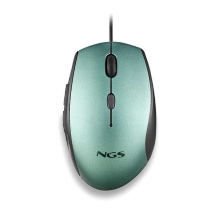 NGS Moth Ice Raton USB 1600dpi + Adaptador USB-A a USB-C