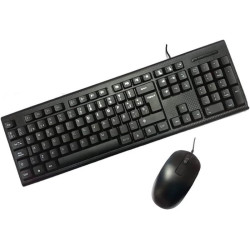 Coolbox PcCase KTR-001 Pack USB Teclado 105 Teclas + Raton 3 Botones