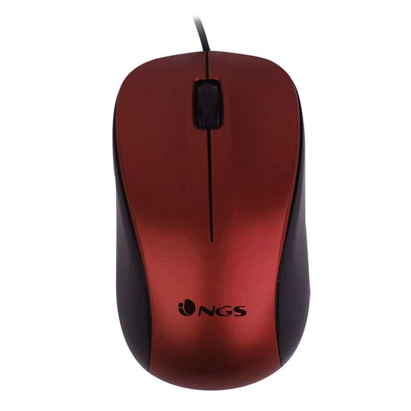NGS Crew Raton USB 1200dpi Rojo