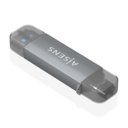 Aisens Lector de Tarjetas USB-C y USB-A