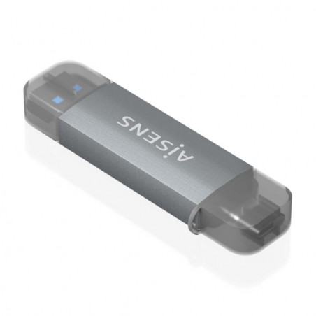 Aisens Lector de Tarjetas USB-C y USB-A