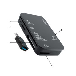 Coolbox Lector de Tarjetas USB-A