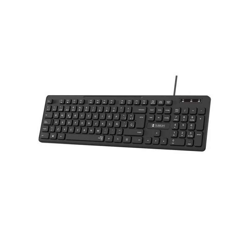 Subblim Teclado Business Slim Silencioso con Cable USB