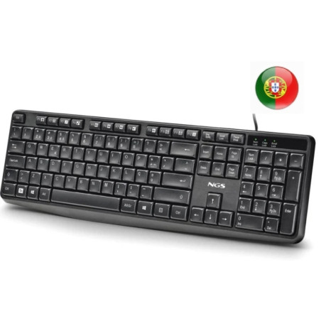 NGS Funky V4 Teclado USB Negro