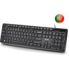 NGS Funky V4 Teclado USB Negro