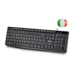 NGS Funky V4 Teclado USB Negro