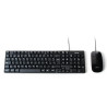 L-Link Pack USB Teclado + Raton 800dpi 3 Botones Negro Cable de 1.50m - Uso Ambidiestro - Color