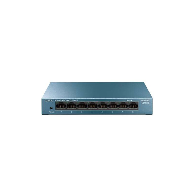 TP-Link Switch Sobremesa 8 Puertos 10/100/1000Mbps 3 Colores Carcasa de Metal - Tecnologia Verde