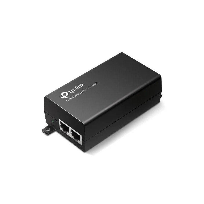 TP-Link Omada POE260S Inyector PoE Negro 30W - Velocidad hasta 2.5Gbps - Incluye Accesorios - WiFi