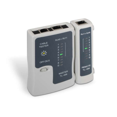 Aisens Testeador para Cable RJ11/RJ12/RJ45