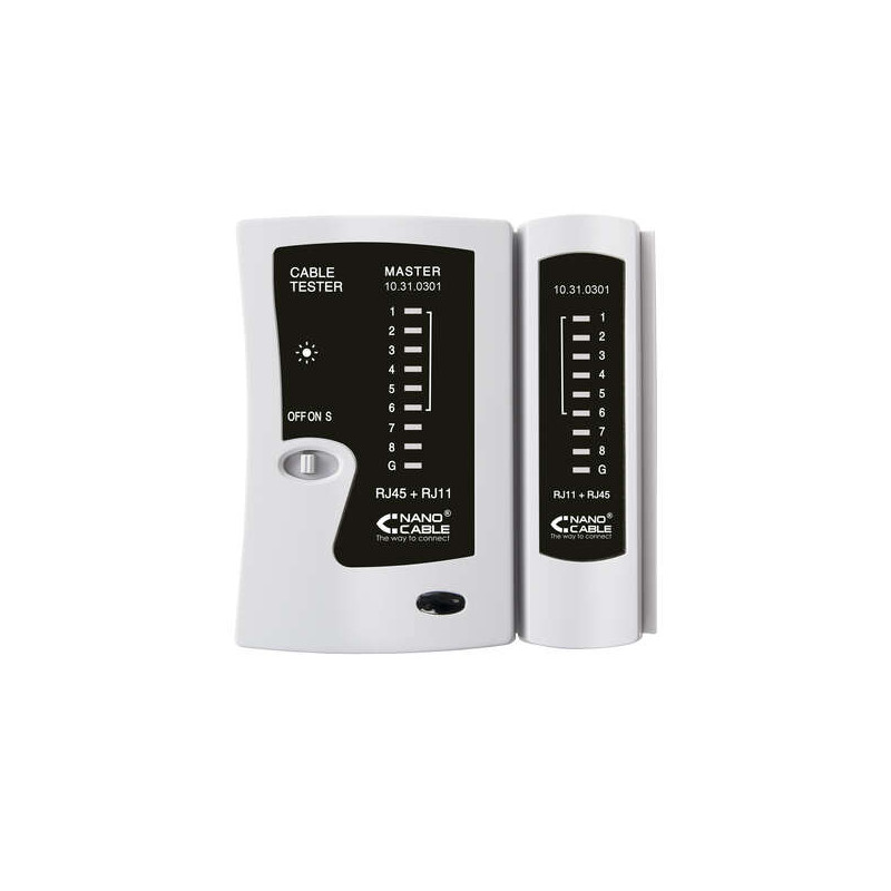 Nanocable Testeador para Cable RJ11/RJ12/RJ45