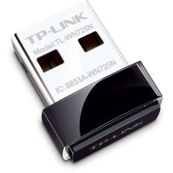 TP-Link TL-WN725N Adaptador USB Nano Inalambrico N de 150Mbps Negro