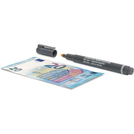 Safescan 30 Boligrafo Detector de Billetes Falsos Negro Verificacion en 2 Segundos - Tinta con 0378