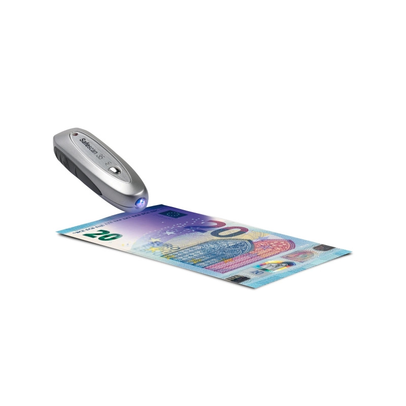 Safescan 35 Detector Portatil de Billetes Falsos Plata Verificacion de Marcas de Agua, Tinta