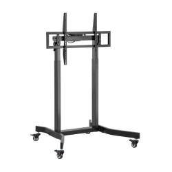 Aisens Soporte de Suelo Motorizado PRO con RuedaS para Monitor/TV 120kg de 55-100