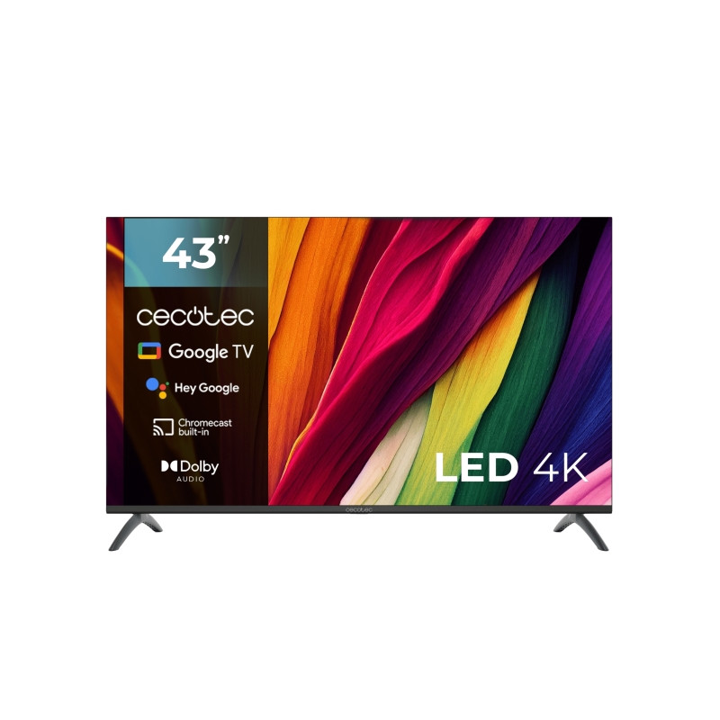 Cecotec A4 series ALU40043 Televisor Smart TV sin Marco de 43" LED con Resolucion 4K UHD