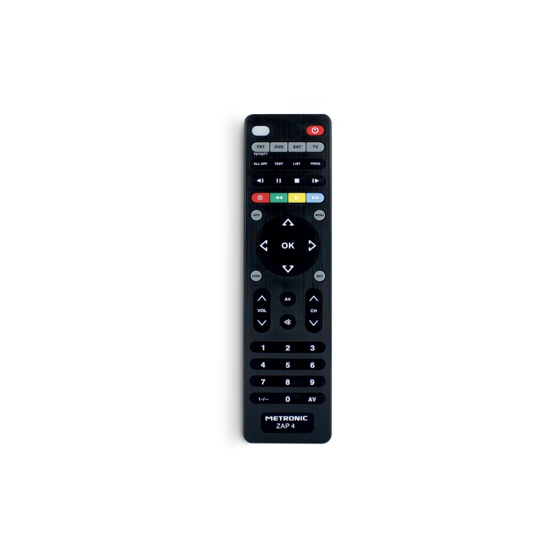 Metronic Mando a Distancia Universal ZAP 4 EVO 5 Para TV + TDT + SAT + DVD