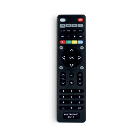 Metronic Mando a Distancia Universal ZAP 4 EVO 5 Para TV + TDT + SAT + DVD