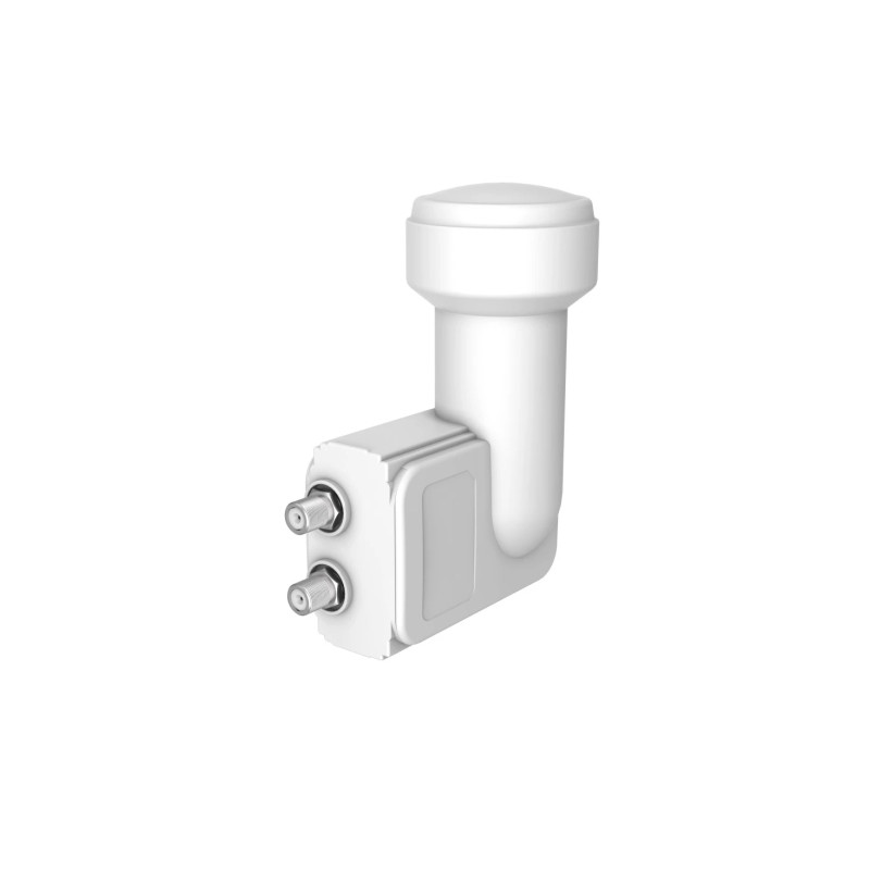 Hama Essential Receptor Twin LNB Satelital con 2 Vias