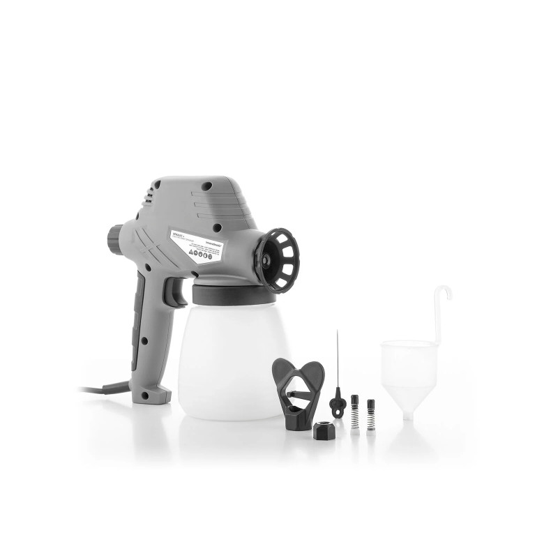 Spraint+ Pistola para Pintar Electrica - 80W - Boquilla de 0.8mm - Deposito de 800ml - Cable 2m - Incluye Accesorios - Flujo