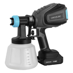 TotalPaint 4000 Liberty Pistola de Pintura Inalambrica - Bateria 21V 2Ah - Deposito 1200ml - Control de Caudal hasta 800Ml/min