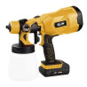 Pistola para Pintar a Bateria 120W 20V 2Ah - Deposito 800ml - Boquilla de 1,8mm Max. - Maxima Viscosidad 60 din/sec - Manejo