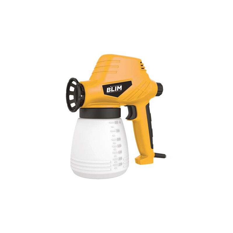 Pistola para Pintar Electrica 120W - Deposito 800ml - Boquilla de 0,8mm - Maxima Viscosidad 80 din/sec - Manejo Sencillo Blim