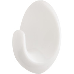 3M Gancho Adhesivo Ovalado - Grande - Soporta hasta 1.2kg - Color Blanco