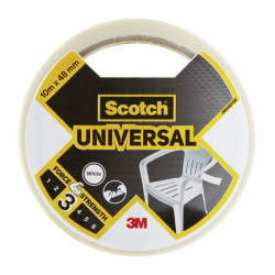 Scotch Universal Cinta Adhesiva Americana 48mm x 10m - Color Blanco