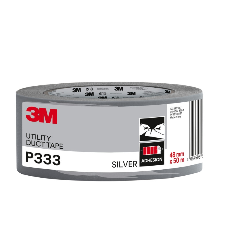 3M Cinta Adhesiva Americana - 48mm x 50m - Color Plata