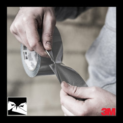 3M Cinta Adhesiva Americana - 48mm x 50m - Color Plata