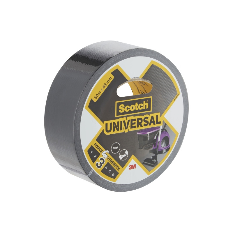 Scotch Universal Cinta Adhesiva Americana - 48mm x 50m - Color Negro