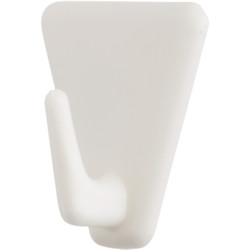 3M Pack de 4 Ganchos Adhesivos Triangulares - Soporta hasta 1kg - Color Blanco
