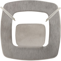 3M Gancho Adhesivo Metalico - Cuadrado - Soporta hasta 1.5kg - Color Gris/Titanio