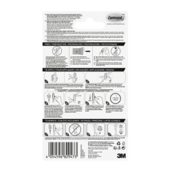 Command Ganchos Adhesivos - Plastico Resistente - Soporta hasta 1.3kg - Color Blanco