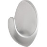 3M Gancho Adhesivo Ovalado - Formato L - Soporta hasta 1.2kg - Color Gris Metalizado