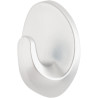 3M Pack de 2 Ganchos Adhesivos Ovalados - Formato M - Soporta hasta 0.6kg - Color Gris Metalizado