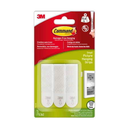 Command Tiras Adhesivas para Colgar Cuadros - Color Blanco