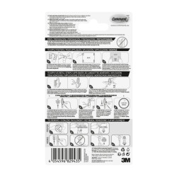 Command Tiras Adhesivas para Posteres - Formatos Surtidos - Soporta hasta 4.4kg - Color Blanco