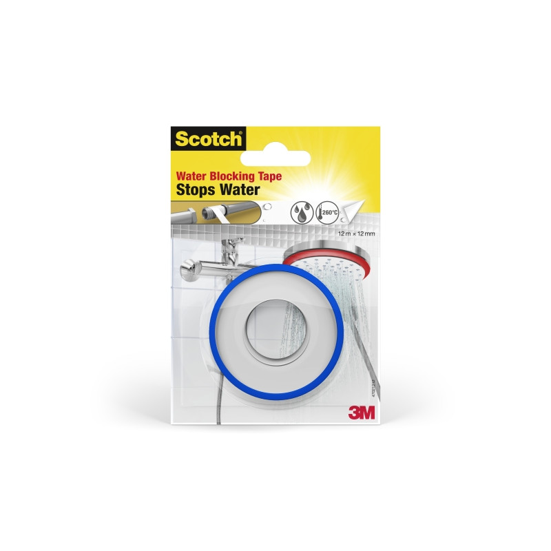 Scotch Cinta Adhesiva para Goteras - 12mm x 12m - Color Blanco