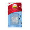 Command Pack de 10 Ganchos para Luces - Sujeccion de Clip - 12 Tiras Adhesivas - Color Transparente